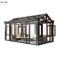 Foshan Baivilla-casa de cristal con marco de aluminio, jardín Popular, bajo diseño, sala de sol