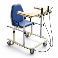 Déambulateur pliant avec siège et freins, dispositif de rééducation pour les membres inférieurs, pour personnes âgées et handicapées