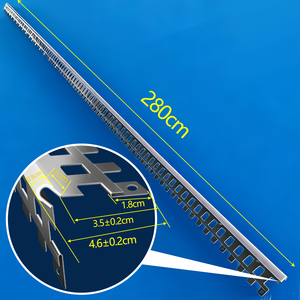 Bande métallique avec bandes en PVC en forme de U, utilisée pour la <span class=keywords><strong>protection</strong></span> des angles, avec d'excellentes propriétés antirouille et résistantes aux chocs. - Product Image 2