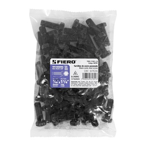 Fiero TOR5-7/16X1-1/4 sacchetto con 50 testa piatta tappo vite 7/16 'X 1-1/4' grado 5 ossido nero 30mm di lunghezza