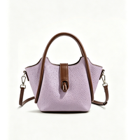 Sacs pour femmes en cuir véritable motif autruche, sacs de style premium, sacs seau, sacs à bandoulière tendance nouveau modèle 2026 pour femmes
