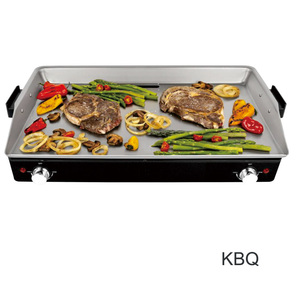 1800W Điện Thép Không Gỉ Tấm Nóng Hai-Burner Điều Khiển Nhiệt Độ Di Động Sâu Nướng Buffet Bbq Vỉ Nướng Cho Khách Sạn - Product Image 1
