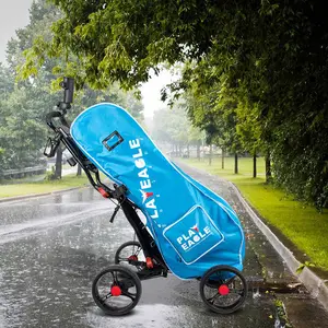PLAYEAGLE tas Golf, kantong pelindung hujan 300D PVC tahan air dapat dilipat OEM ODM