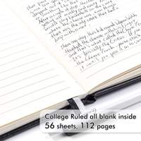 Vente en gros A5 A6 Petit carnet de notes personnalisable au format de poche pour l'écriture Carnet de notes d'affaires bon marché avec porte-stylo