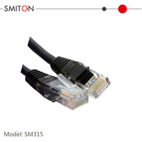 UTP Cat5E kabel Patch, kawat komunikasi RJ45 tembaga telanjang CCA jaringan Ethernet Cat 5e 8P8C 1m 2m 3m 5m 10m 20m RJ45