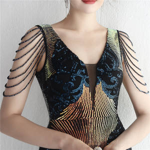 ج الملابس أحدث بريق امرأة حورية البحر العشاء مساء اللباس كوكوكوتيل فساتين طويلة لارتداء الحزب - Product Image 4