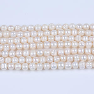 Promoción de Perlas Keshi Blancas de 8-9 mm, Perlas Naturales de Agua Dulce Sueltas para Hacer Collares y Pulseras, Fuente de Zhuji - Product Image 2