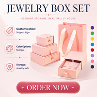 Boîtes cadeaux en carton pour bijoux avec insert en éponge, logo personnalisé, impression UV, design carré pour bracelets et colliers