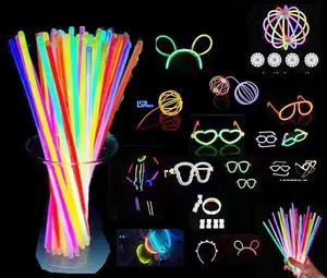 Party Supplies Led Fishing Glow In The Dark Sticks 100 Pack Glow Sticks Bulk Party Bracelets Necklace Light Stick For Promotion