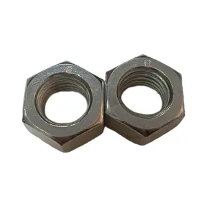 六角螺母中国制造高品质厂家直销优价素黑镀锌DIN934碳钢
