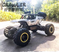 Voiture RC 4x4 en alliage 1/12 avec lumières LED, radiocommande 2,4 GHz, buggy tout-terrain, camions télécommandés, jouets pour garçons et enfants