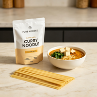 Hot Sale 200g Curry Flavor Instant Ramen Noodles Wholesale Asian Style Fried Ramen Bag OEM Halal
