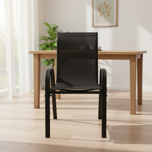 Chaise de salle à manger moderne en acier <span class=keywords><strong>BENNOS</strong></span> BNS-100008D, idéale pour l'extérieur, les parcs et l'ameublement domestique – Meilleure vente - Product Image 1