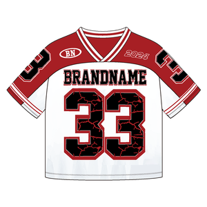 Maillots de football et de basketball personnalisés à épaules tombantes, impression numérique de haute qualité, surdimensionnés, en Spandex/Coton, kits OEM pour hommes - Product Image 1