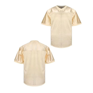 เสื้อฟุตบอลฮิปฮอปสไตล์สปอร์ตขายส่ง ทรงโอเวอร์ไซส์ สตรีทแวร์สำหรับผู้ชายและผู้หญิง ผลิตจากโพลีเอสเตอร์ 100% ระบายอากาศได้ดี - Product Image 3