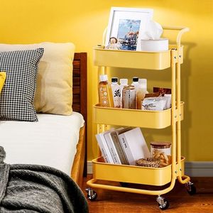 Carrito de almacenamiento de 3 niveles con ruedas para organización y almacenamiento en la cocina, dormitorio y sala de estar - Product Image 4