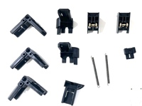 Accessoires de quincaillerie modernes et haut de gamme sans rail pour portes/fenêtres à vis, pour systèmes de moustiquaires plissées – Améliorez la sécurité et les fonctions