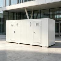 Toilettes publiques préfabriquées haut de gamme de luxe avec fenêtres galvanisées, design moderne pour parcs urbains, écoles et rues municipales