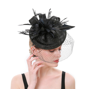 <span class=keywords><strong>Chapeau</strong></span> de cérémonie élégant et charmant, très populaire, polyvalent, <span class=keywords><strong>chapeau</strong></span> de <span class=keywords><strong>mariage</strong></span>, fascinateur en plumes de luxe pour femmes, décoration de fête - Product Image 2