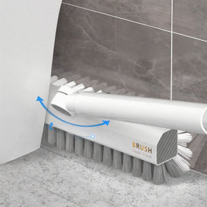 Cepillo de limpieza de suelo PP de plástico de cerdas duras de mango largo, sin esquinas muertas, cepillo para azulejos de baño doméstico para coches - Product Image 3