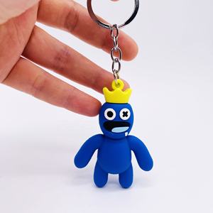 Llavero de PVC suave con diseño de arcoíris de <span class=keywords><strong>Roblox</strong></span>, ligero, impermeable, colgante de juego para parejas, ¡el más vendido en TikTok! - Product Image 4