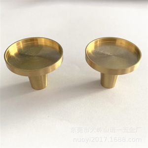 Brass Drawer Handle Round 32x25mm European Style Durable Furniture <b>Knob</b> - Product Image 1
