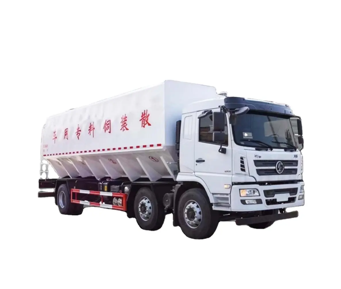Hidrolik dikendalikan angkat beban terukur 11970kg pengiriman truk pengangkut umpan besar truk transportasi umpan