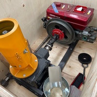 STALLOWAY Granulateur polyvalent à moteur diesel et boîte de vitesses pour la production de granulés de bois, de balles de riz, de tiges de maïs et de déchets agricoles – Haute productivité