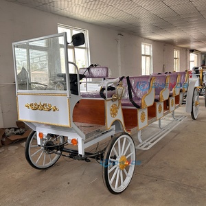 Offre Spéciale – Nouvelle Carrosse de Tourisme Électrique Sans Chevaux à Quatre Rangs de Sièges Violets à Vendre - Product Image 2