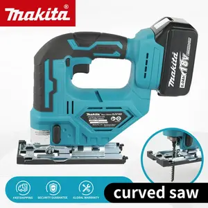 Makita <span class=keywords><strong>18V</strong></span> 300W Mini scie sauteuse électrique sans balais à grande vitesse Modèle DJV182 0-2700 tr/min Course de 80 mm Angle de coupe de 45° Bois - Product Image 1