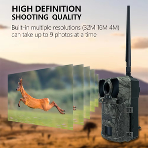 Keepguard săn bắn máy ảnh 4G <span class=keywords><strong>MMS</strong></span> <span class=keywords><strong>SMS</strong></span> <span class=keywords><strong>GSM</strong></span> 32MP 2K hồng ngoại không dây tầm nhìn ban đêm động vật hoang dã <span class=keywords><strong>Trail</strong></span> máy ảnh - Product Image 4