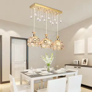 Lustres de cristal de teto redondo LED, luzes pendentes modernas, casa e quarto de luxo contemporâneos