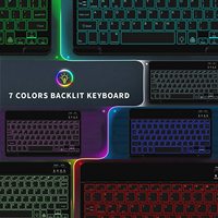 Logo Kustom Keyboard Nirkabel Murah yang Dapat Diisi Ulang Keyboard Nirkabel Kecil dengan Lampu Latar Keyboard Nirkabel untuk Hadiah Bisnis