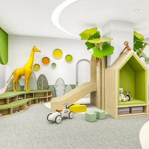 Rincón de Juegos Infantil de Lujo que Ahorra Espacio, Recinto de Juegos Suave Personalizado para Vestíbulo de Apartamentos con Servicio - Product Image 2