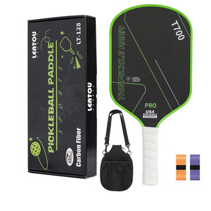 Paleta de Pickleball Leatou T700 de Fibra de Carbono, 13.4 mm, 450 g, Forma Estándar, Aprobada por la USAPA, Equipo de Entrenamiento - Product Image 4