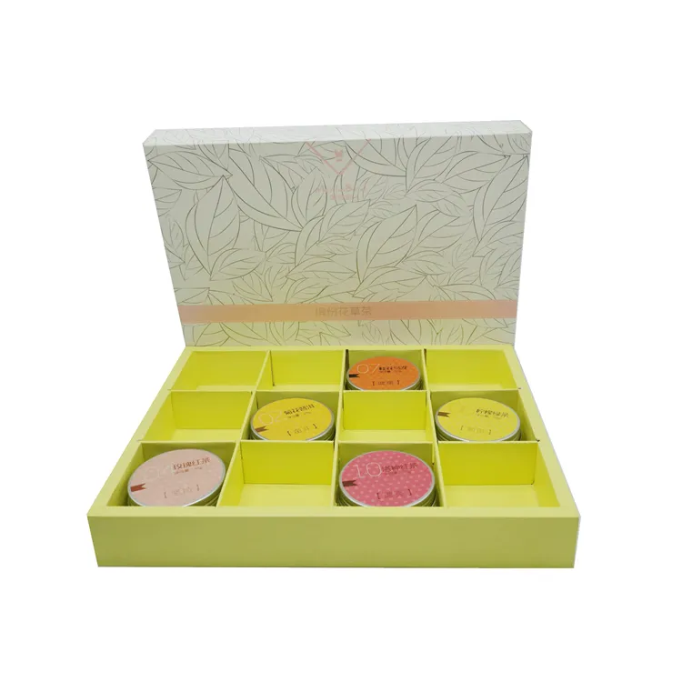 थोक प्रीमियम गुणवत्ता वाले ऑर्गेनिक लूज़ लीफ टी उपहार बॉक्स हर्बल फूल मिश्रित फल चाय टिन पैकेजिंग
