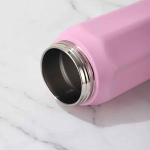 Stainless Steel Vacuum Tumbler With Handle And Lid Minimalist Design For Travel 24H Insulation - Product Image 5