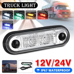 10 pièces Feux de position latéraux LED 12V 24V, feux de gabarit, feux arrière, feux de freinage, feux de signalisation pour Camion, Remorque, Tracteur, Fourgonnette, Bus, Étanche - Product Image 1