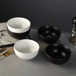 Bộ đĩa sứ gốm kiểu Bắc Âu mộc mạc dùng ngoài trời, nhà hàng, phục vụ ăn uống, bền, bộ đĩa sứ tối giản dùng cho tiệc tùng - Product Image 3