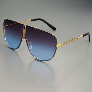 Gafas de Sol de Piloto Extra Grandes con Logotipo Personalizado, Moda Vintage 2025, para Hombre y Mujer, Montura Grande, Estilo Punk, Lentes Degradadas con Protección UV400, Metálicas - Product Image 2