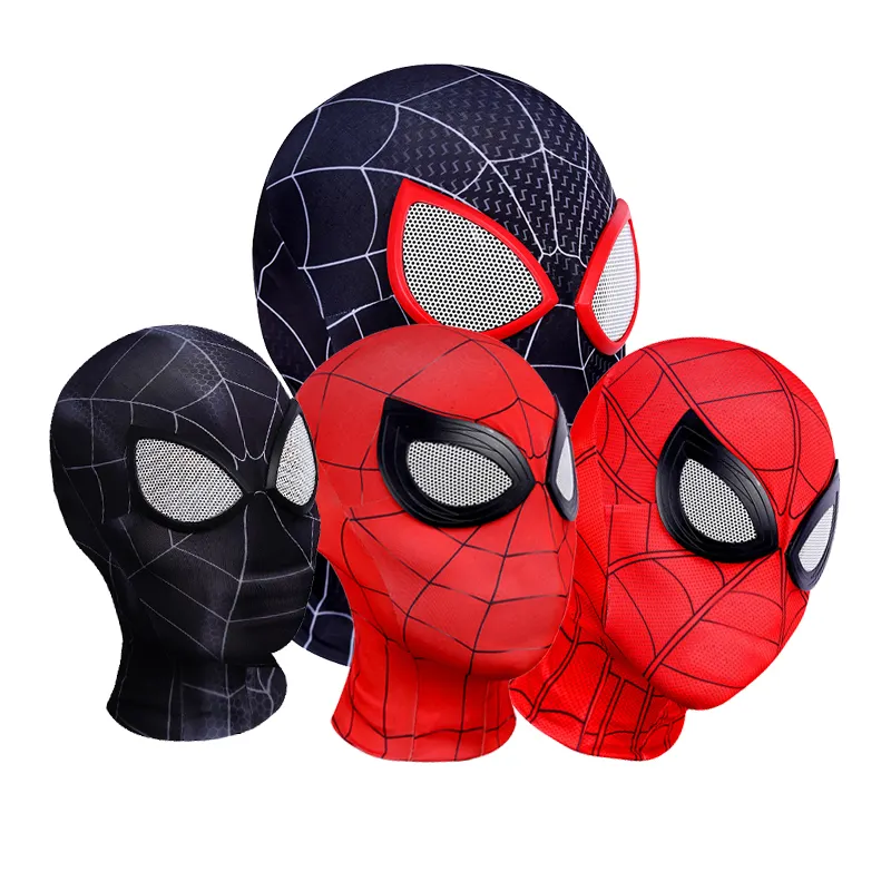 Halloween Marvel Hot Sell spiderman Face Cover Masks glasses tights masquerade Party Cosplay Spider man Face Headgear Mask