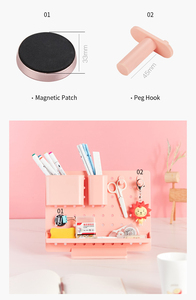 Haute qualité gain de place stylo stationnaire panneau perforé trou conception en plastique <span class=keywords><strong>rose</strong></span> <span class=keywords><strong>bureau</strong></span> <span class=keywords><strong>bureau</strong></span> accessoires <span class=keywords><strong>organisateur</strong></span> - Product Image 6