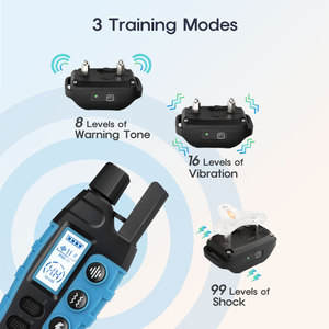 ปลอกคอสุนัขควบคุมระยะไกล SmartPet กันน้ำ ป้องกันการเห่า ควบคุมการเห่าได้ระยะไกล ฟังก์ชั่นหลากหลาย สำหรับสุนัข - Product Image 3