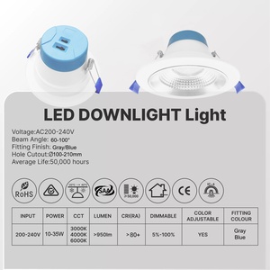 Tại chỗ xuống ánh sáng chống chói tính năng phù hợp nhôm có sẵn 10W 20W 35W SAA Downlight Dimmable 3cct CE IP44 chứng nhận ánh sáng - Product Image 5