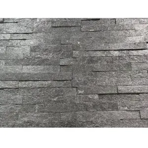 W4003 Grey Quartz Exterior Used In High-End Villa Decorative Personalized Soft Stone for Wall Board Stone