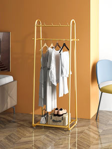 洋服ラック北欧ライト高級アイアンアートフロアコート帽子ラックコートハンガーディスプレイラック工場直販 - Product Image 4