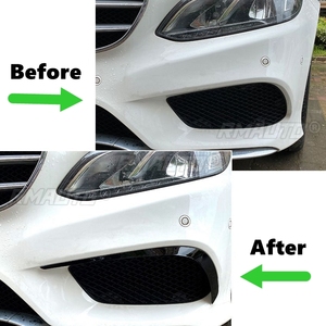 ชุดแต่งสปอยเลอร์กันชนหน้ารถยนต์ ช่องระบายอากาศด้านข้าง สำหรับ Mercedes-Benz E-Class W212 AMG Facelift ปี 2013-2015 แต่งรถ - Product Image 6