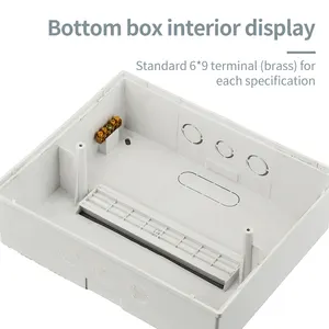 तुलाबू उच्च गुणवत्ता वाला ओम ip40 4-वे प्लास्टिक विद्युत वितरण के लिए विद्युत वितरण बॉक्स वाटरप्रूफ