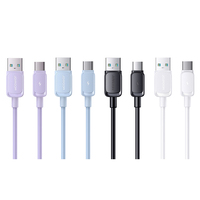 Joyroom kabel Data pengisian daya cepat, kabel Data pengisian daya cepat, kabel 3a, 1.2m, tipe c, untuk ponsel Android