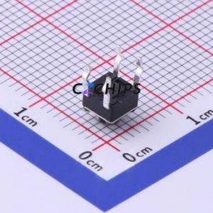 UK-B0201-G4.3-250 Tactile Switch Through hole-4P,4.5x4.5mm Switch Single Pole Single Throw Round Button 2.5N Through Hole - Product Image 2